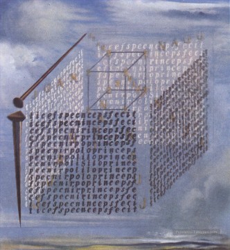 Une proposition du Traité sur la forme cubique de Juan de Herrera Salvador Dali Peinture à l'huile